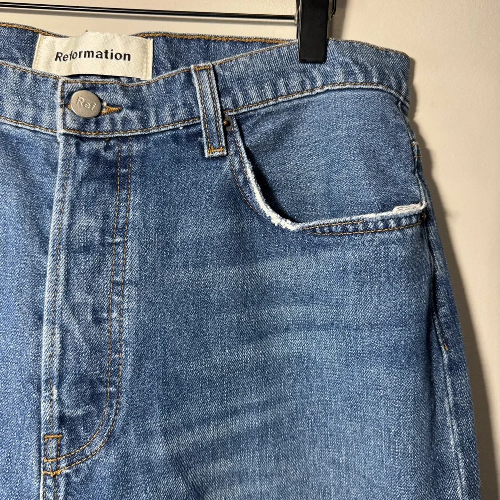 Reformation Melissa High and Skinny Jeans Button Fly Size 30 - Picture 7 of 15